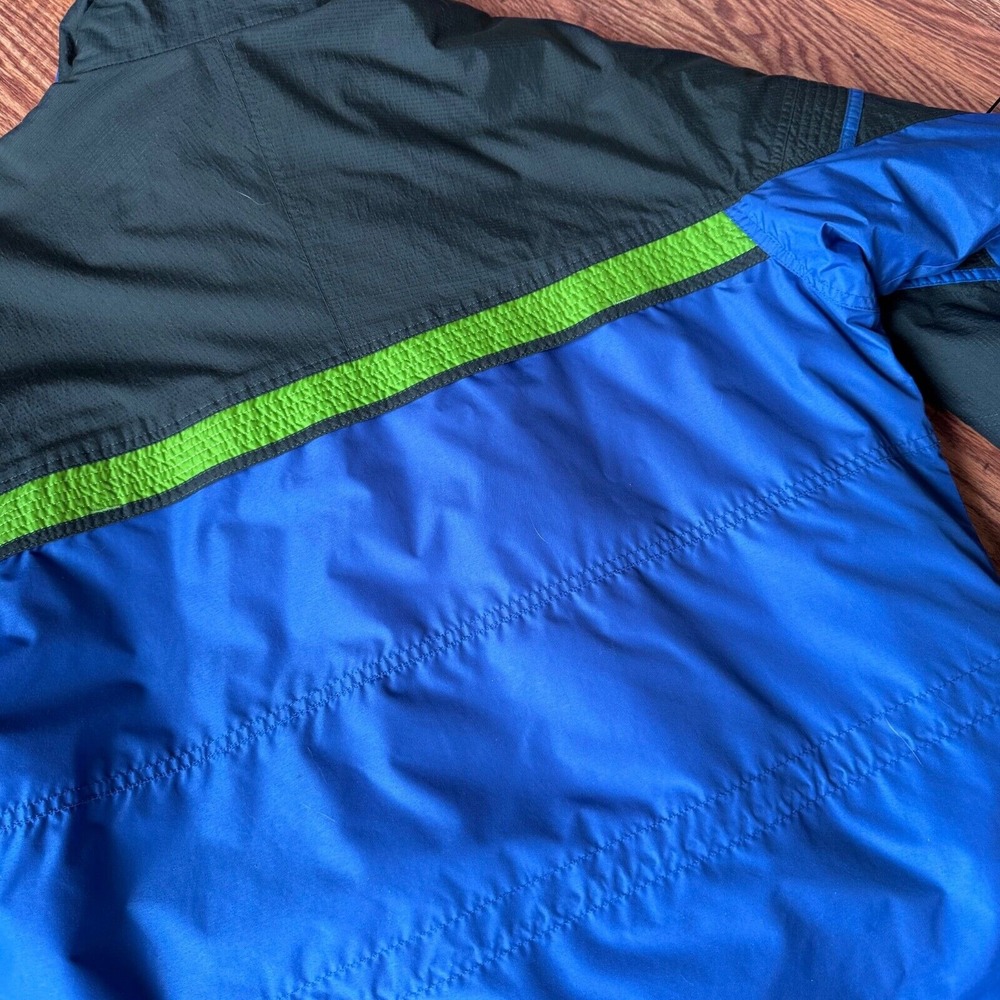 The North Face Mens Full Zip 2-in-1 Green Blue Coat Jacket Medium - Picture 9 of 16